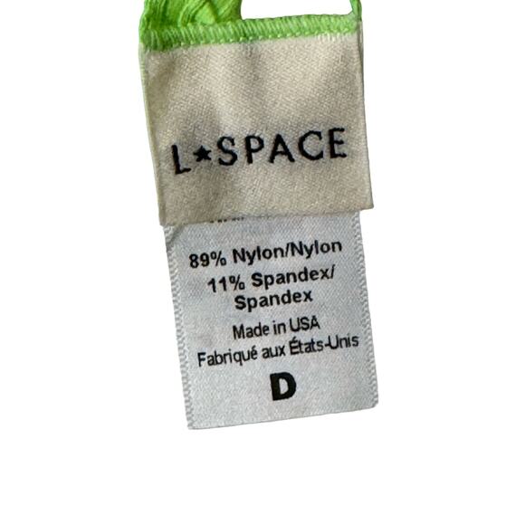 L Space Green Bikini Top NWT Size Large D Cup - Picture 4 of 7